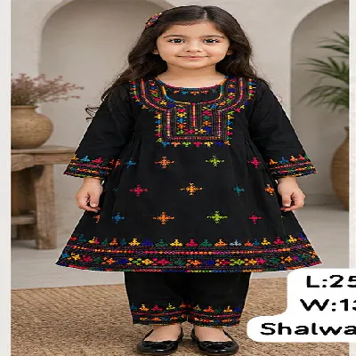 balochi girl suit handmade 